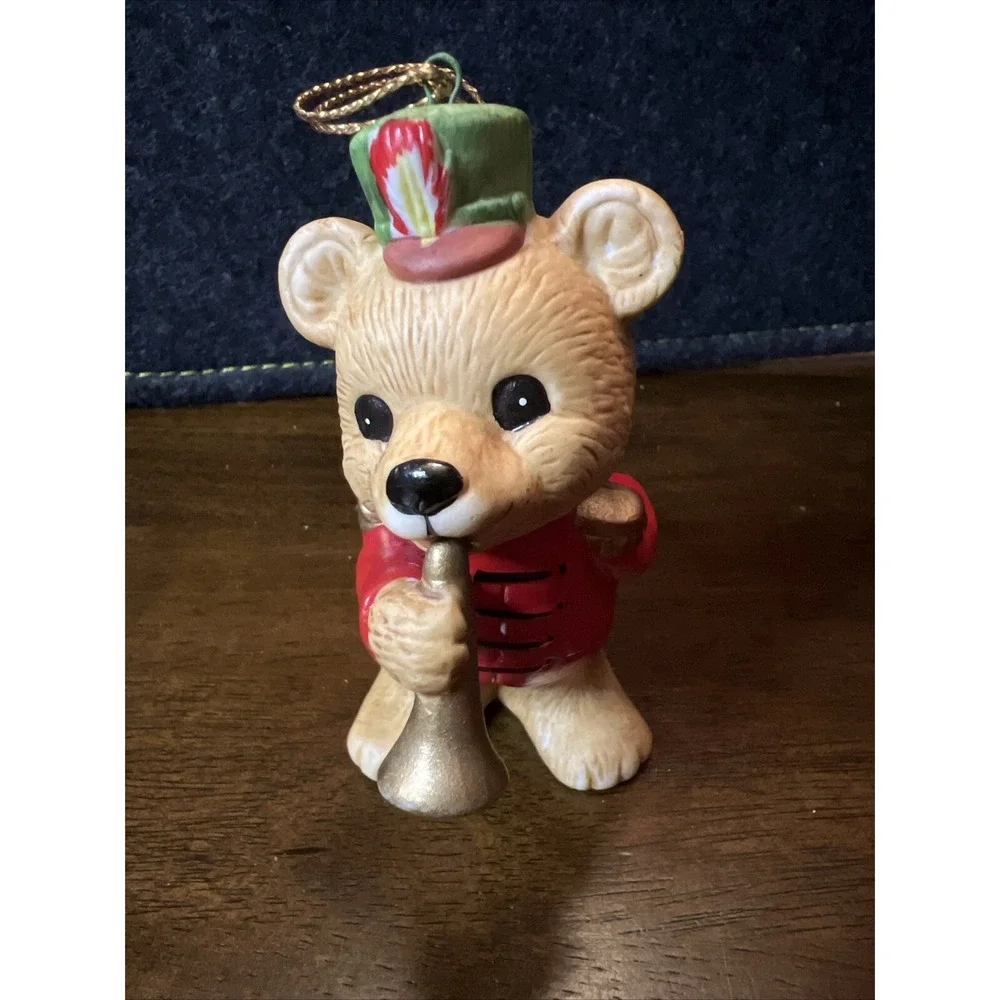 Homco Musical Bears Christmas‎ Ornaments #5553 Christmas Set of 3